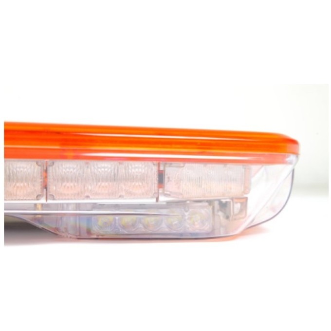 Rampa luminoasa girofar LED cu sirena si difuzor 100W